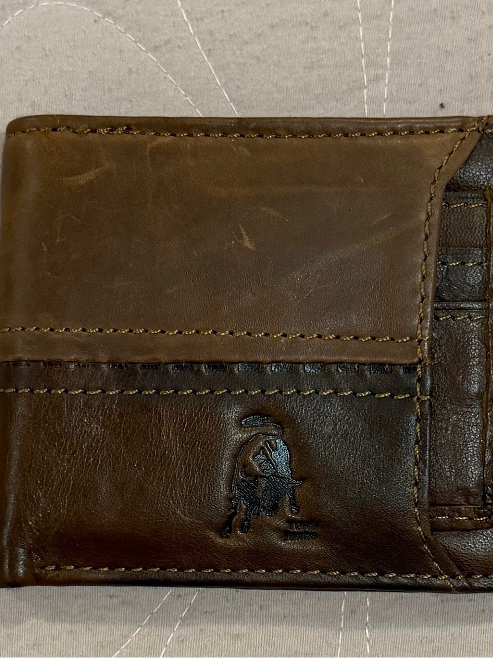 Leather Men's Bifold Wallet - Brown